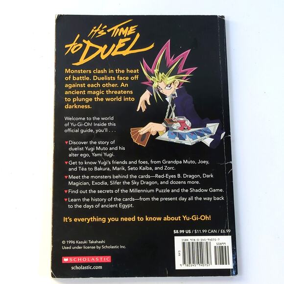 VTG 1996 Yu-Gi-Oh! Official Handbook Scholastic Paperback Book Konami Yugioh - Picture 2 of 3